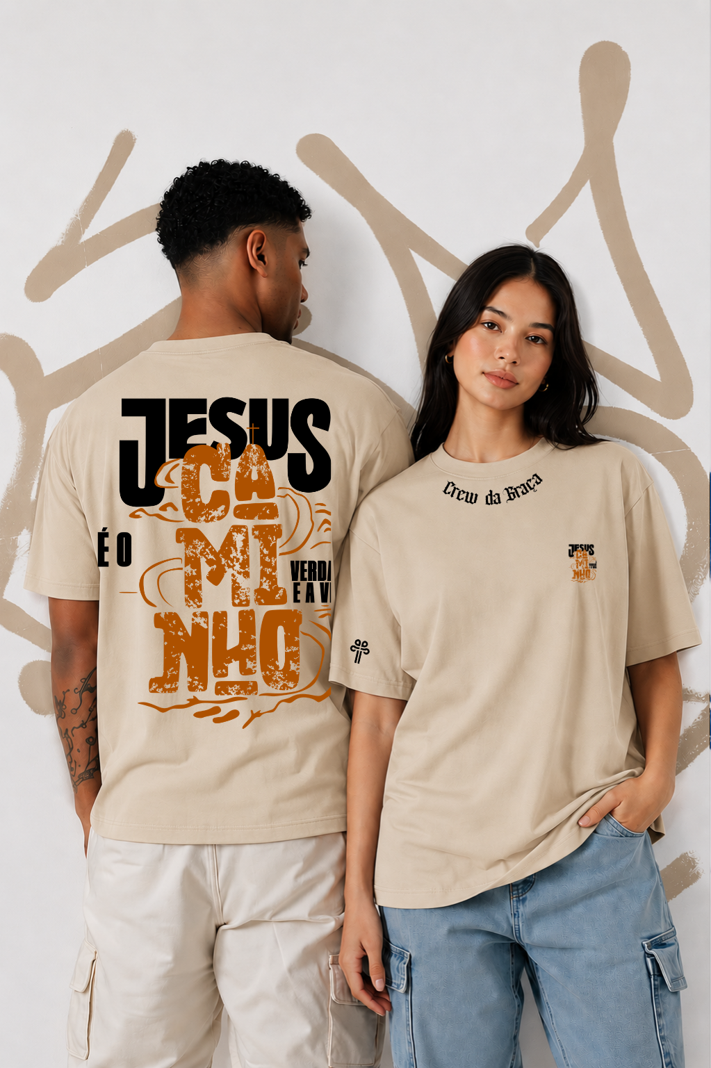 Camisa Oversized - Jesus é o Caminho