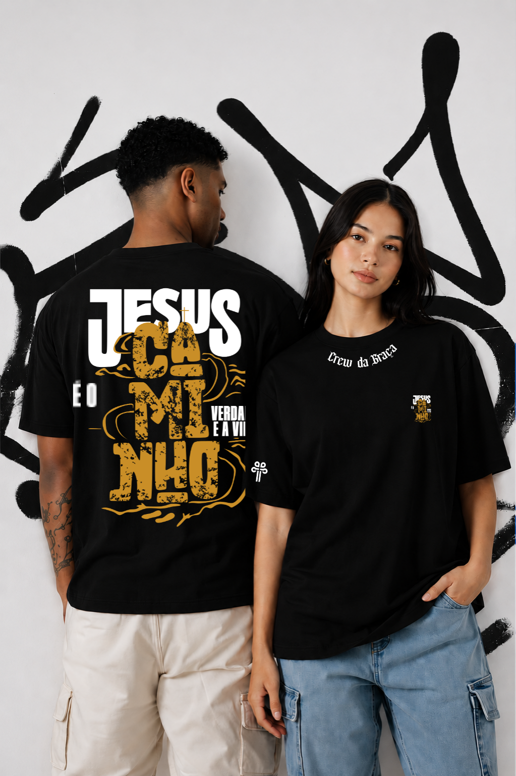 Camisa Oversized - Jesus é o Caminho